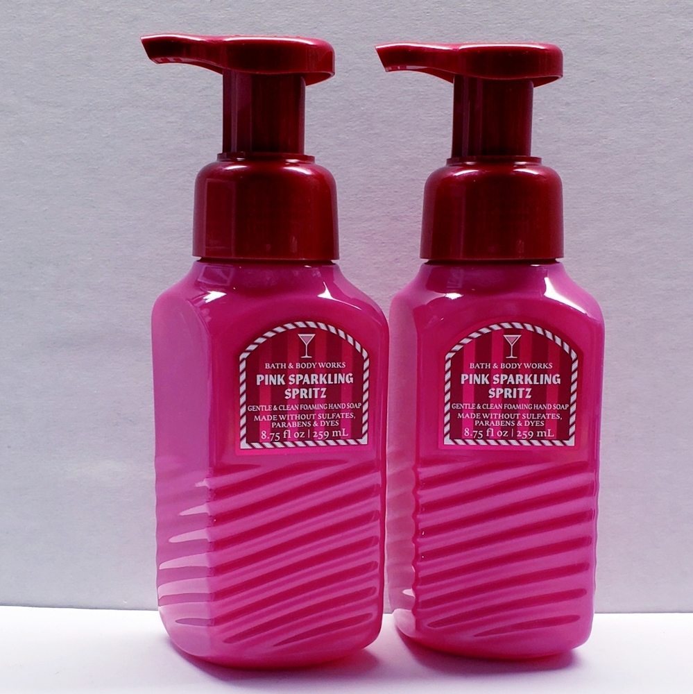 Bath & Body Works PINK SPARKLING SPRITZ Gentle & Clean Foaming Hand Soap(2 pack)